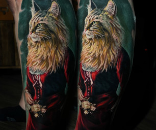 Tatouage réaliste couleurs