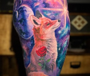 Tatouage réaliste couleurs