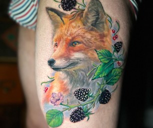 Tatouage réaliste couleurs